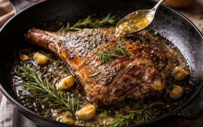 Maîtriser la cuisson d&rsquo;une tranche de gigot à la poêle : minutes, astuces et garnitures inspirantes