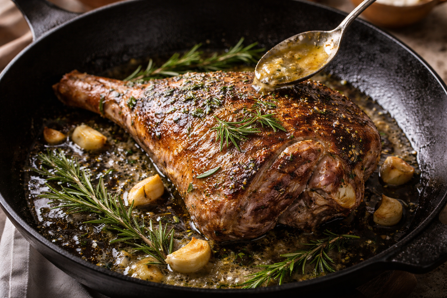 temps de cuisson tranche de gigot à la poêle