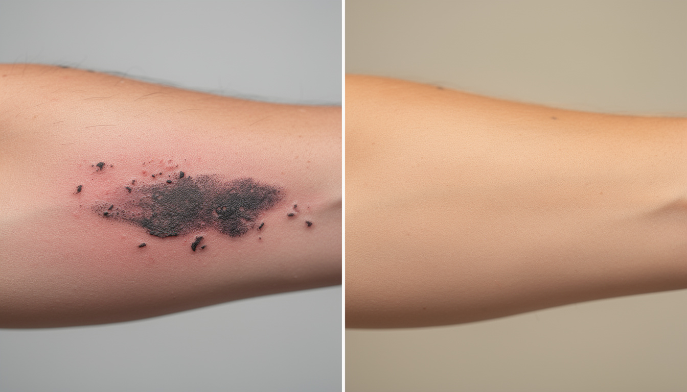 découvrez les résultats du détatouage par lumière pulsée avant et après, ainsi que des conseils pratiques pour obtenir une peau nette et saine.
