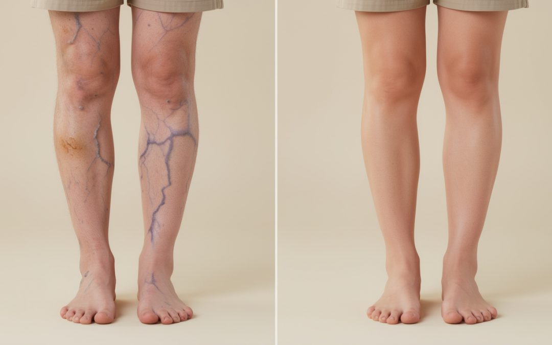 Varicosités avant après : quelles améliorations attendre après un traitement